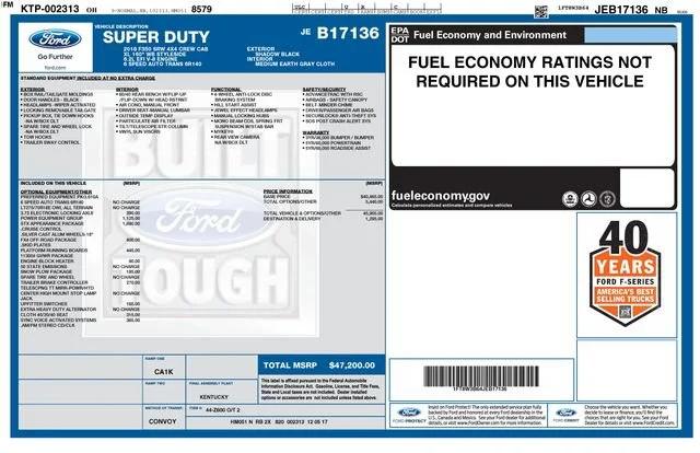 ford f-350 super duty 2018 1FT8W3B64JEB17136 image ford f-350 super duty 2018 1FT8W3B64JEB17136 image